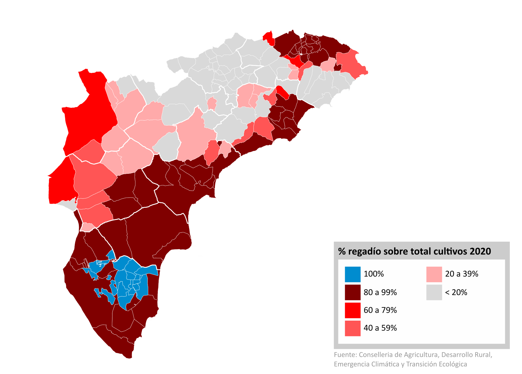 Distribución general de las tierras