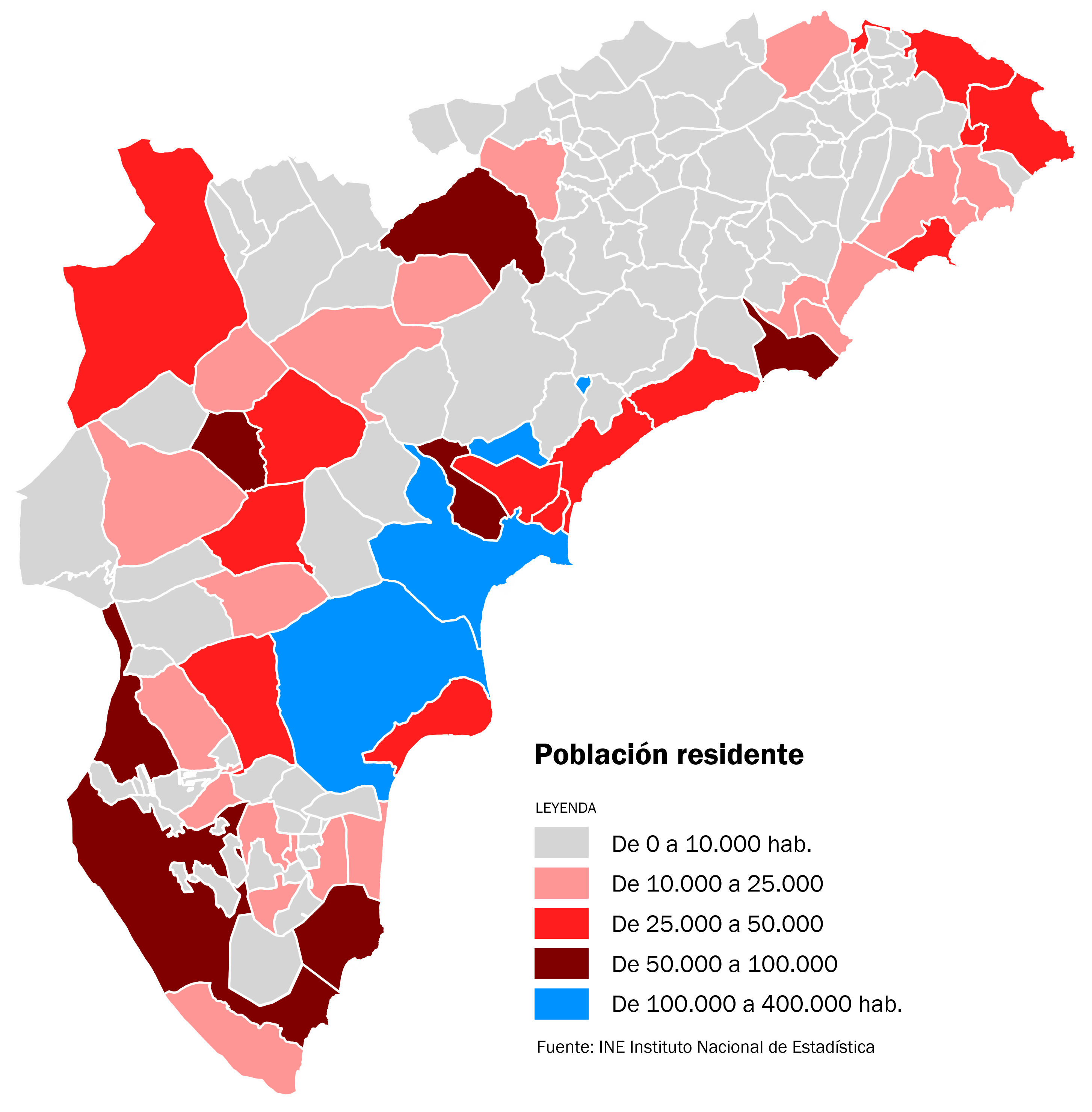 Poblacin empadronada por municipios