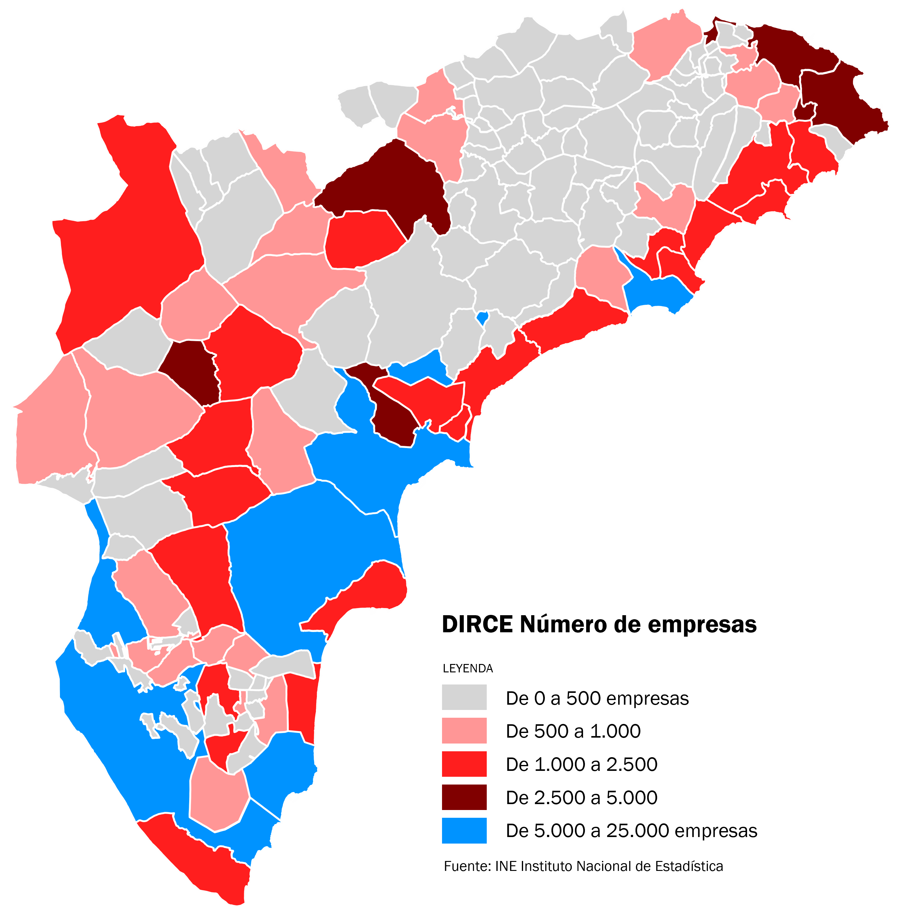 Empresas. Directorio Central de Empresas (DIRCE)